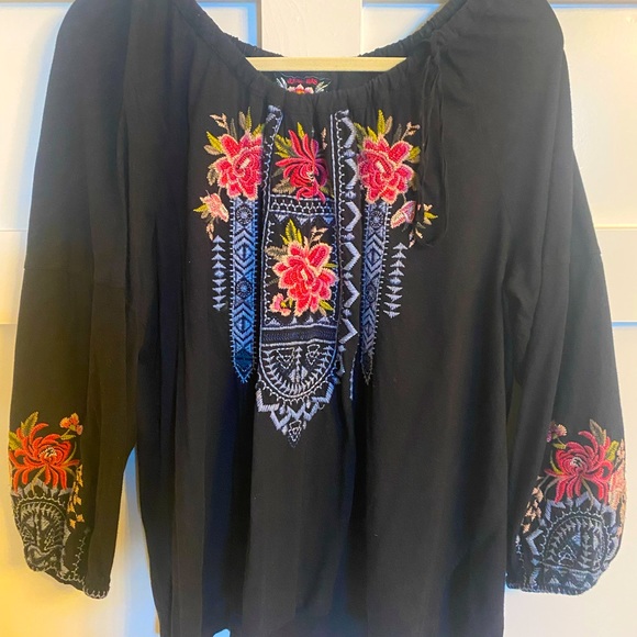 Johnny Was Peasant shirt, L - Picture 1 of 6